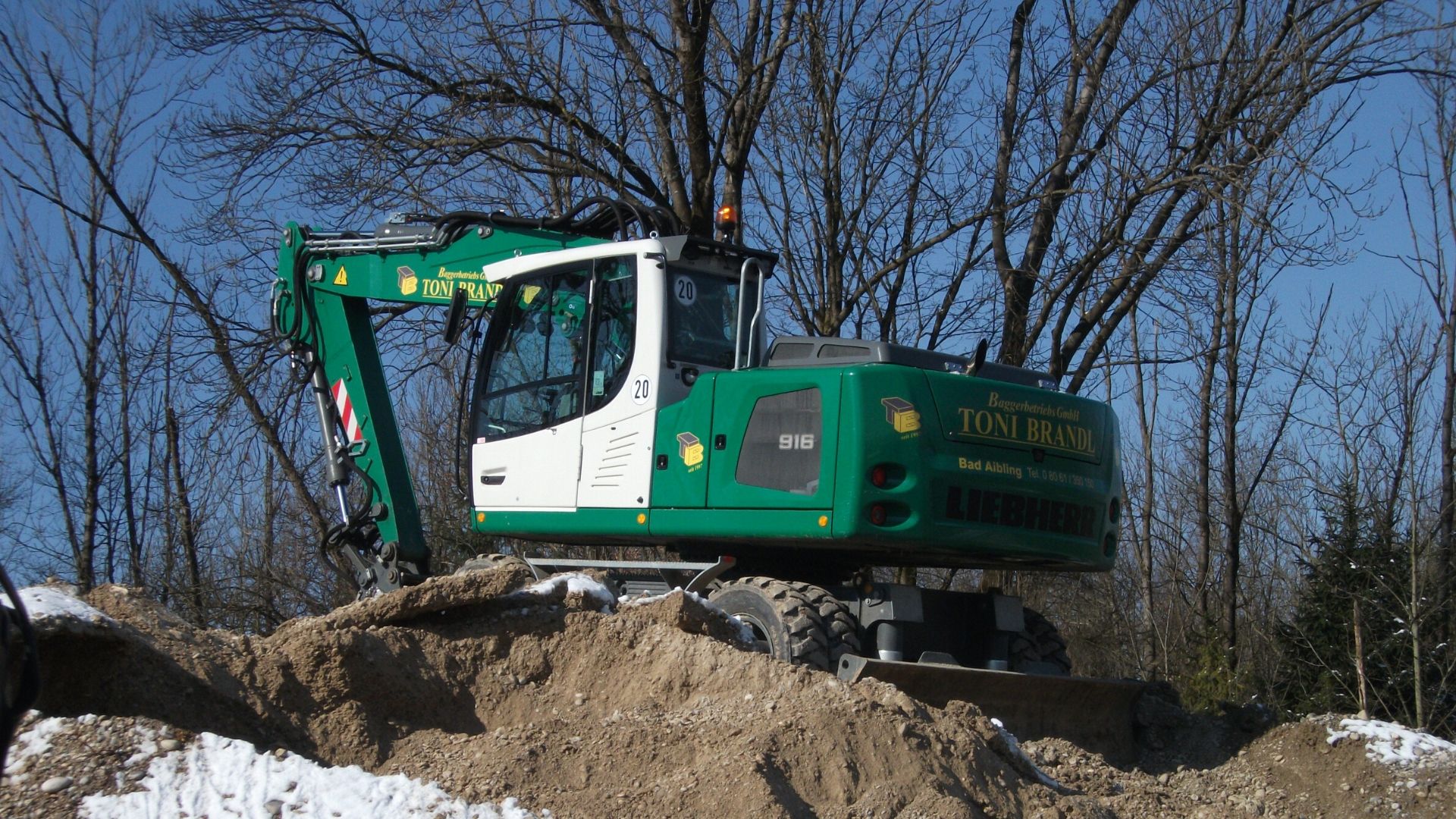 Liebherr A916 – Mobilbagger im Fuhrpark von Baggerbetrieb Brandl
