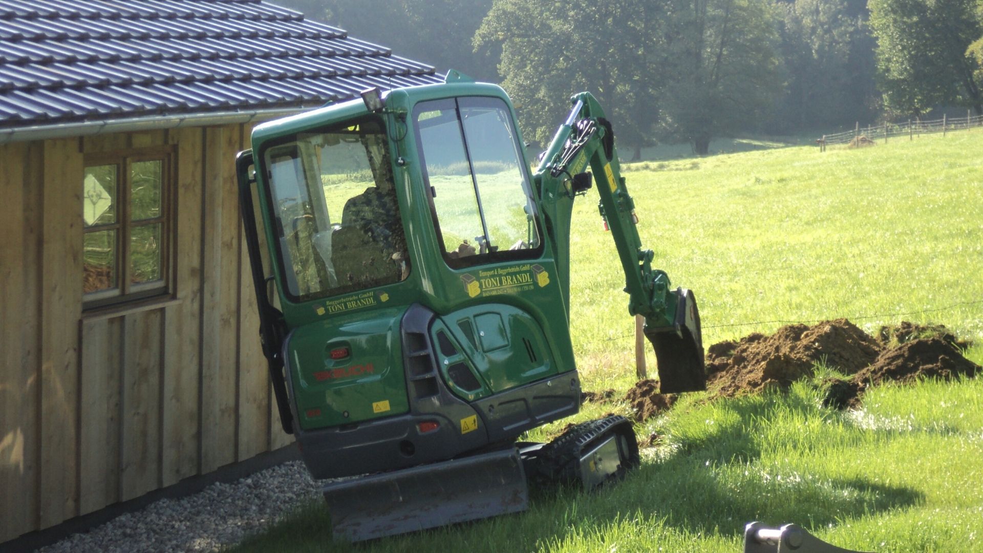 Takeuchi TB216 – Minibagger im Fuhrpark von Baggerbetrieb Brandl